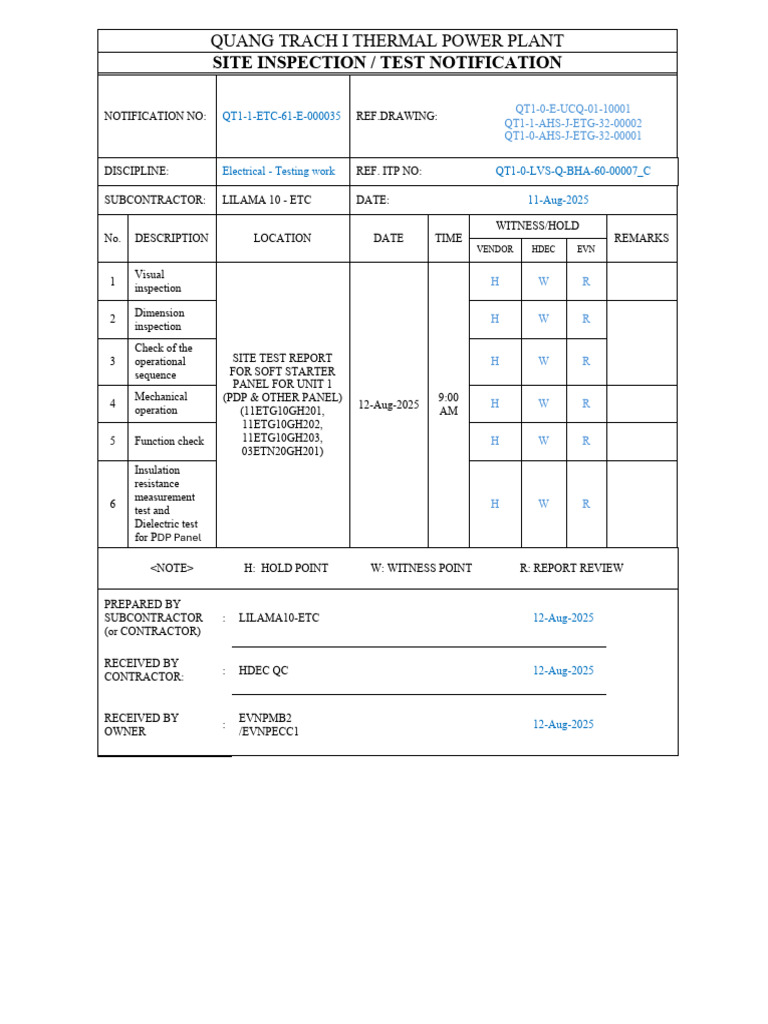 QT1 1 Etc 61 e 000035 | PDF | Electrical Wiring | Specification ...