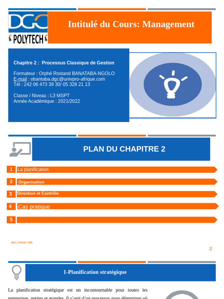 Gestion et Planification Stratégique | PDF | Plan d'affaires | Business