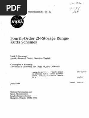 Carpenter Kennedy 1994 | PDF | Equations | Nonlinear System