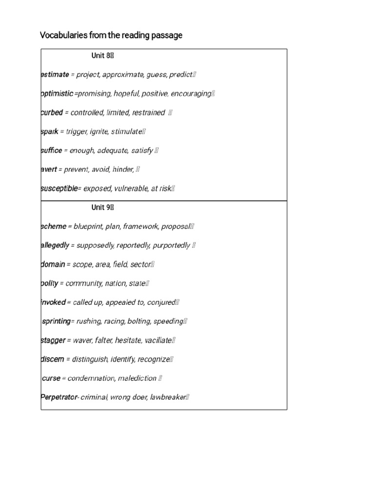 Vocabulary Development | PDF