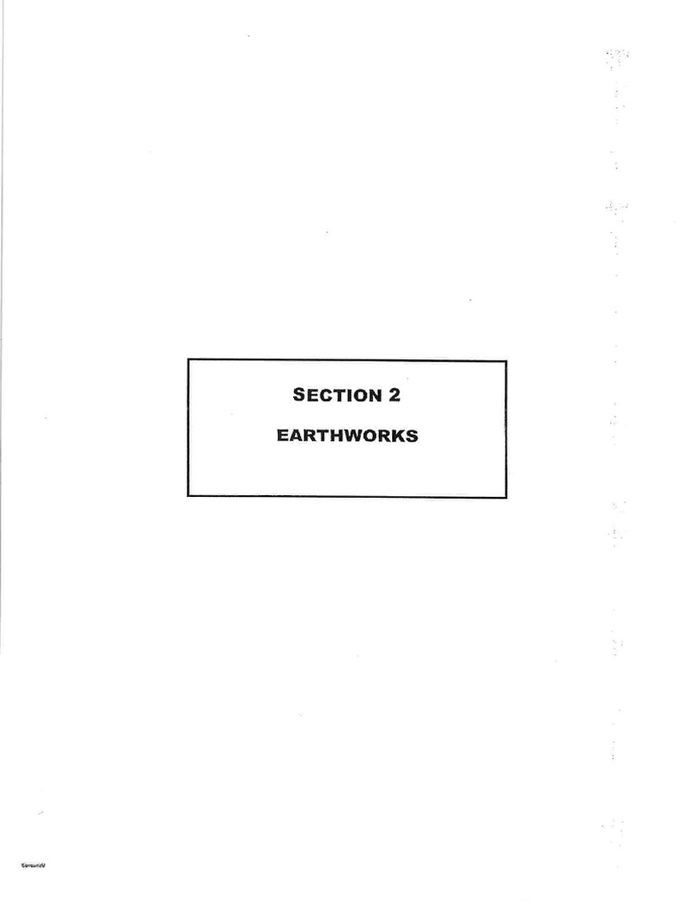 Section 2 - Earthworks | PDF