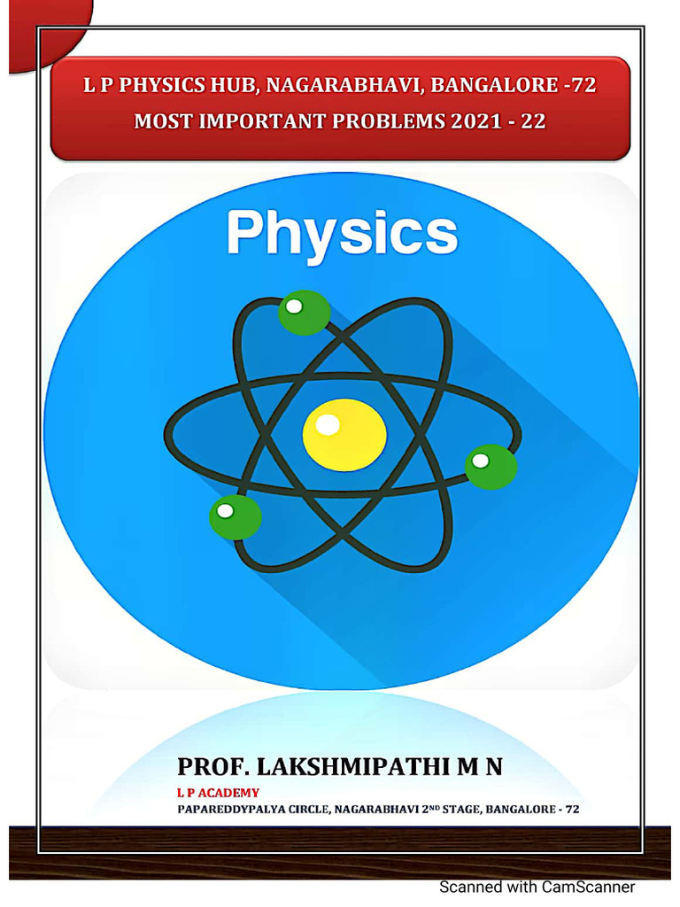 Phy Most Imp Problems (Edited) | PDF