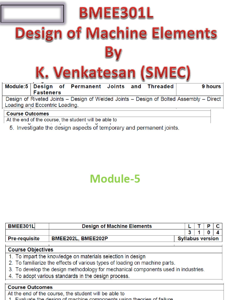 Permanent Joints and Fasteners Design | PDF | Bending | Stress (Mechanics)
