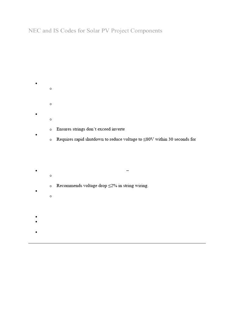 NEC and Is Codes For The Solar Projects 1749276790 | PDF | Fuse ...