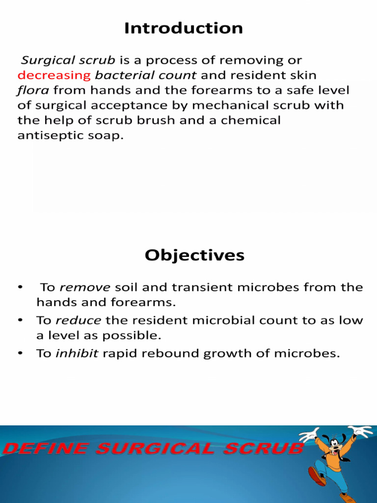 Surgical Hand Scrub, Gloving and Gowning | PDF