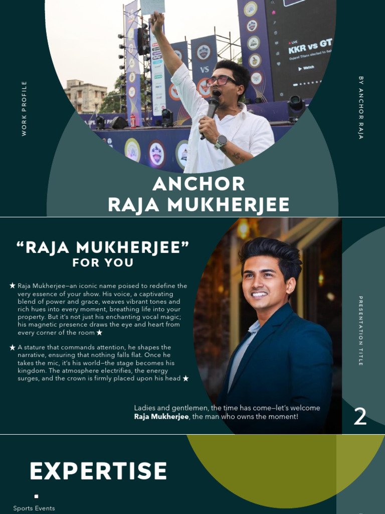 Anchor Raja Mukherjee Profile | PDF