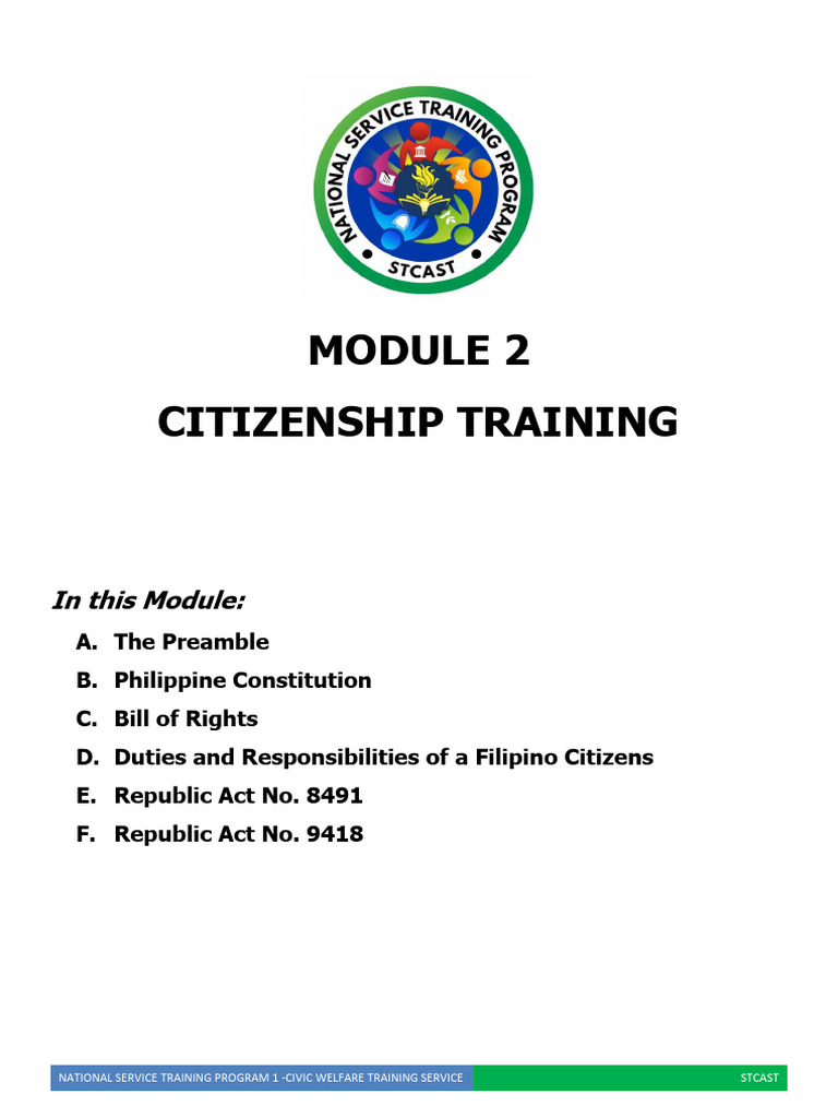 Citizenship Training in the Philippines | PDF | Volunteering ...