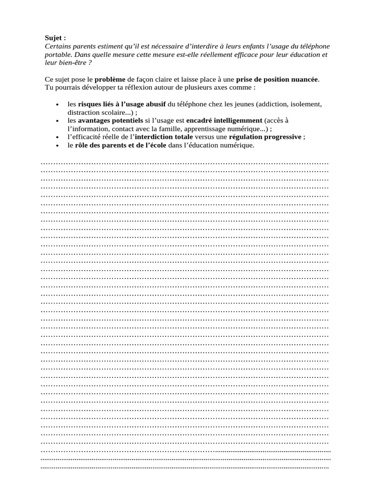 Éducation numérique : interdiction ou encadrement ? | PDF