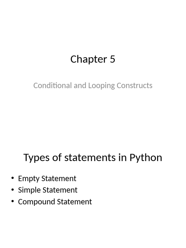 Python Conditional and Looping Constructs | PDF | Control Flow | Taxes