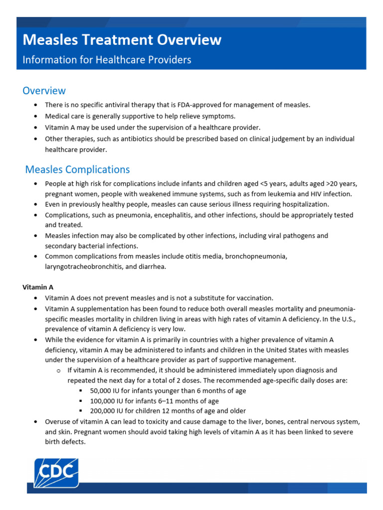 Antibiotics in Measles Management | PDF | Measles | Pneumonia