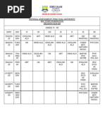 First Semester Exam Schedule 2025-26 | PDF