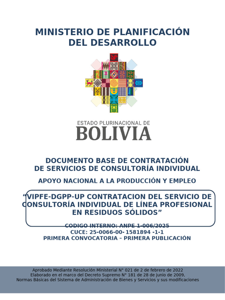 Ministerio de Planificacion Del Desarrollo LA PAZ | PDF | Presupuesto ...