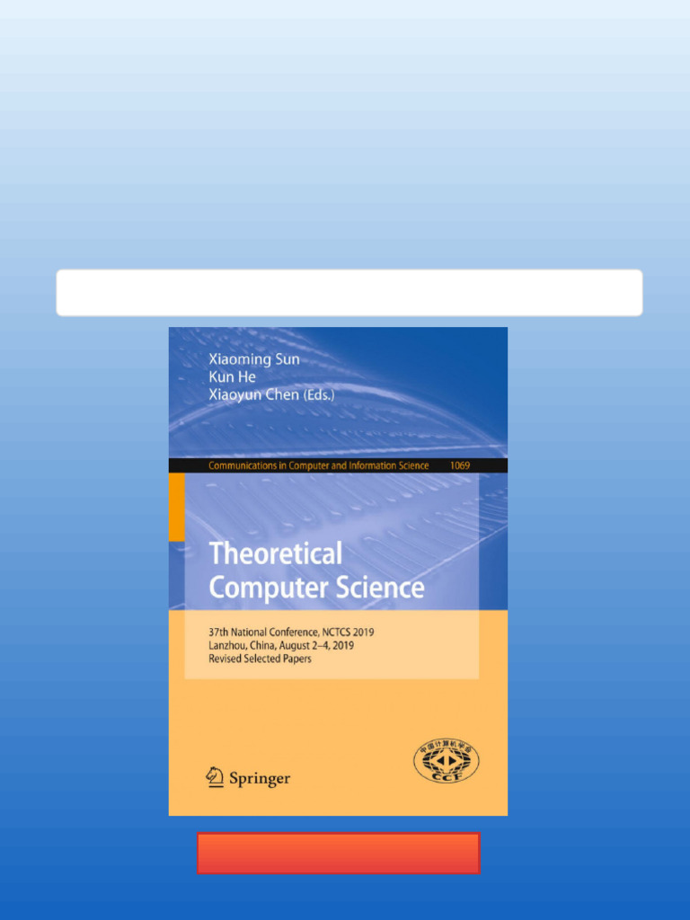 Theoretical Computer Science 37th National Conference NCTCS 2019 ...