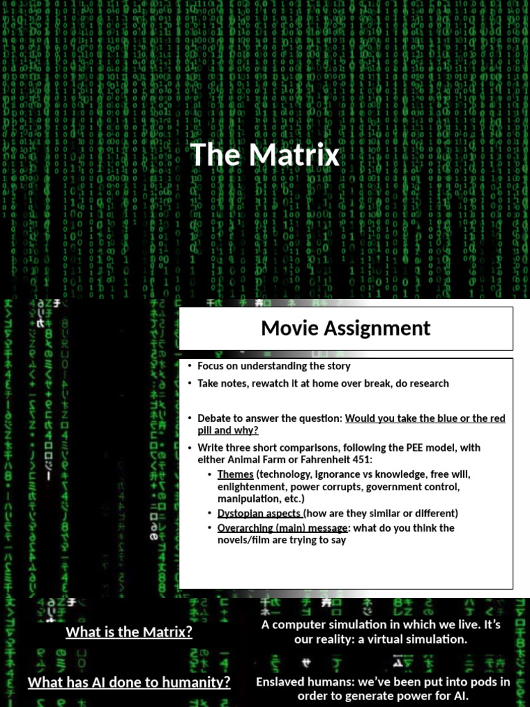 Exploring Choices in The Matrix | PDF