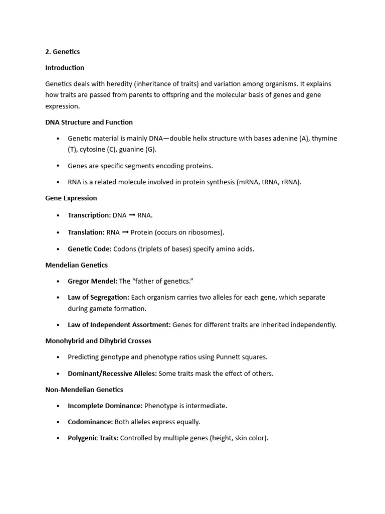 Understanding Genetics and Gene Expression | PDF