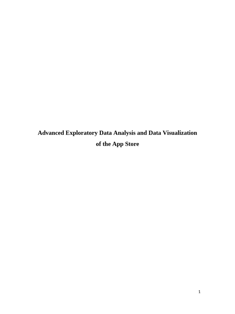 App Store Data Analysis & Visualization | PDF | Quartile | Data Analysis