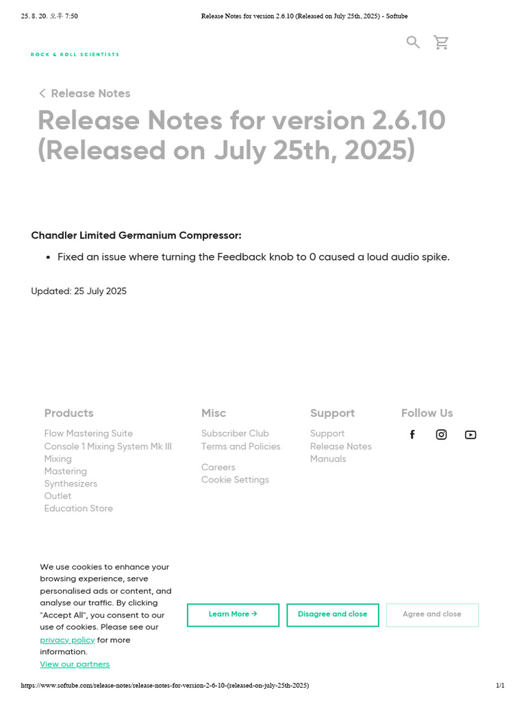 Softube Release Notes v2.6.10 | PDF