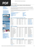 Column Comparison Guide | PDF | High Performance Liquid Chromatography ...