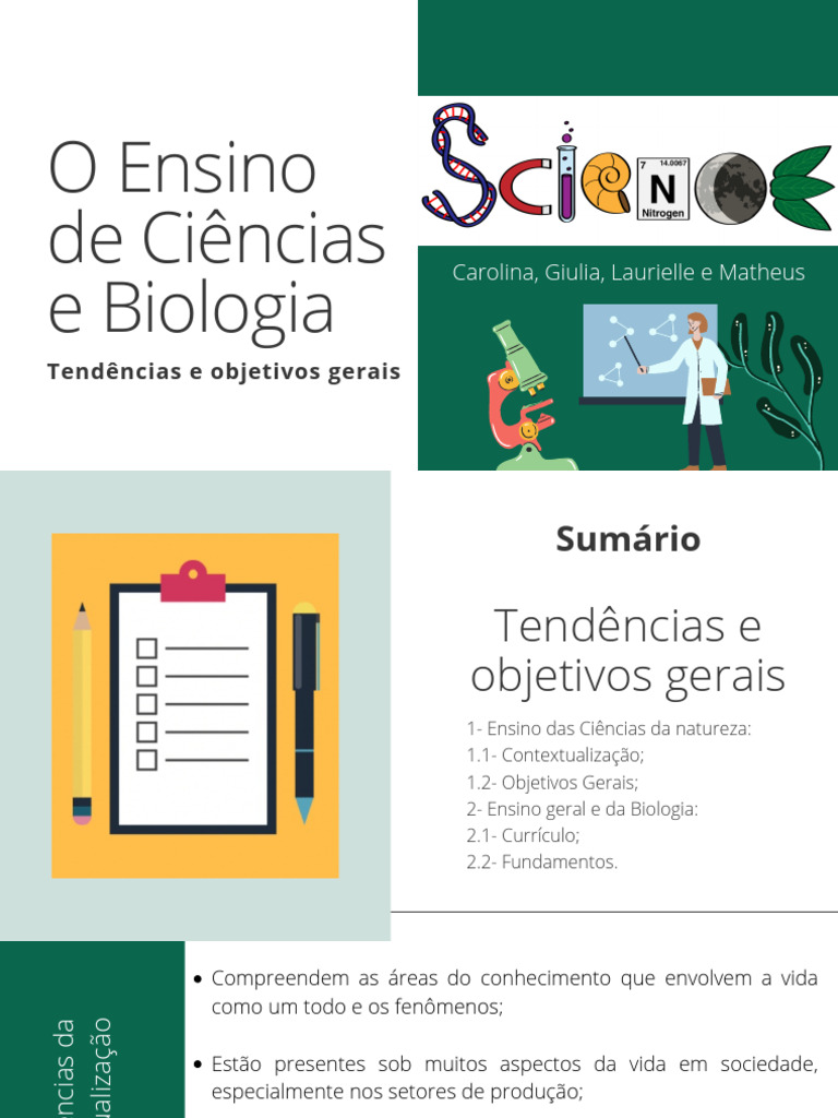 Ensino de Ciências e Biologia: Diretrizes | PDF | Science | Vida