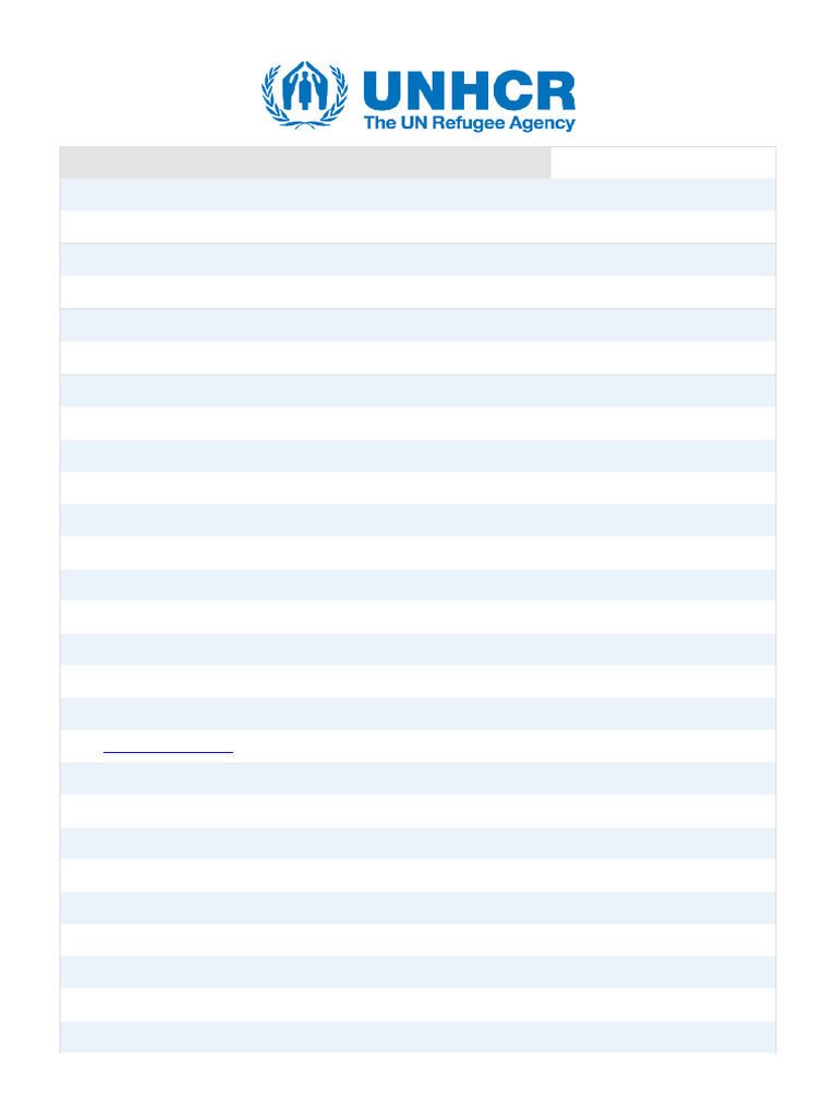 UNHCR Family Member Registration Form | PDF