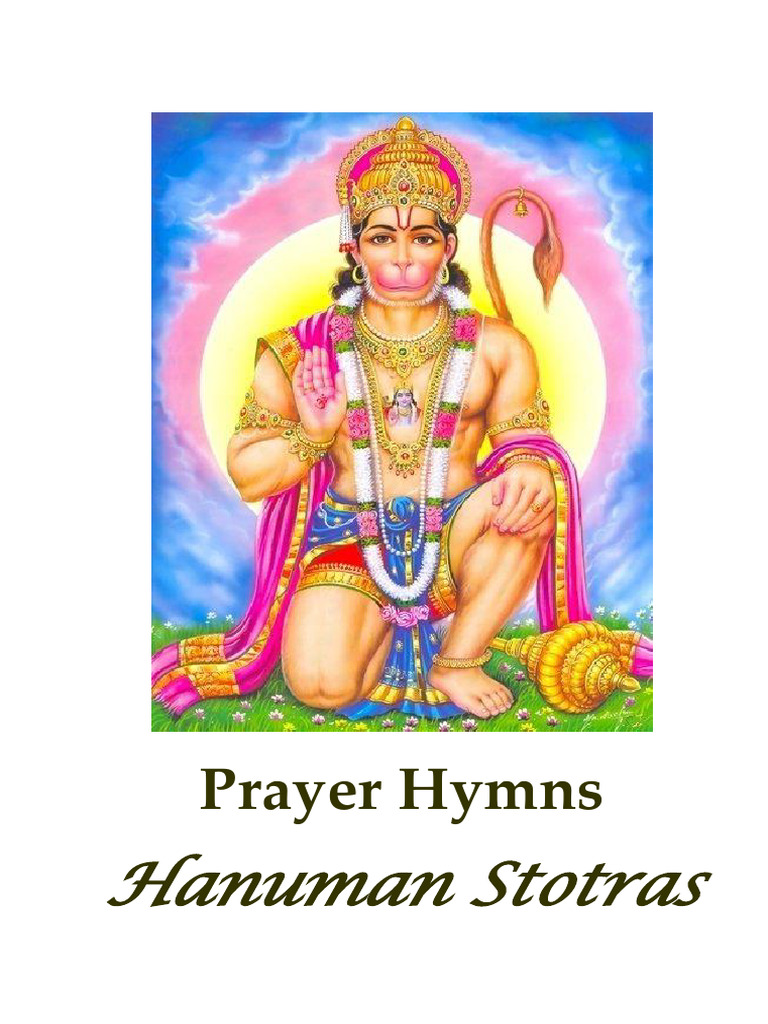 Prayer Hymns - Hanuman Stotras | PDF | Rama | Sita