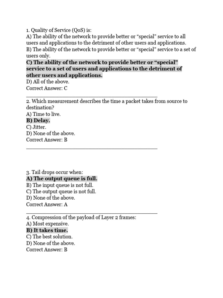 Understanding QoS in Networking | PDF | Quality Of Service | Network ...