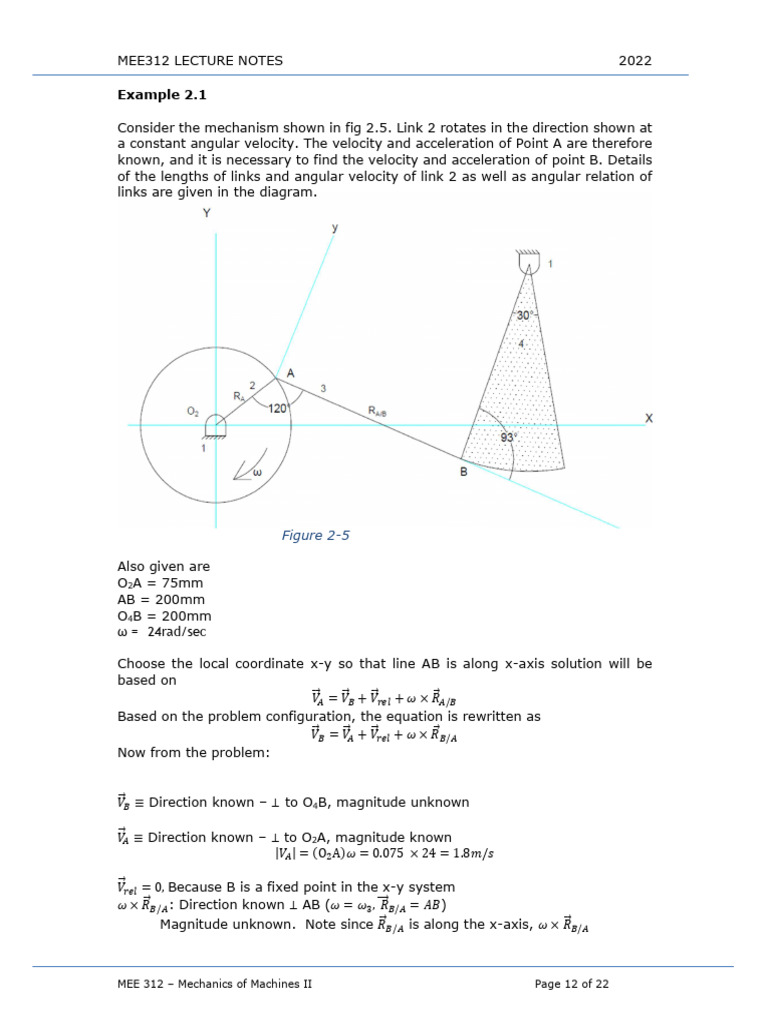 Force Analysis 3 | PDF | Rotation | Velocity