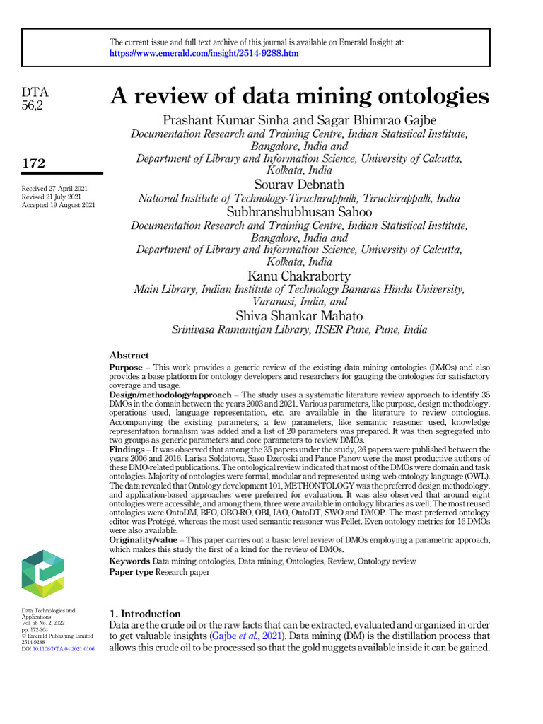 Review of Data Mining Ontologies | PDF | Ontology (Information Science ...