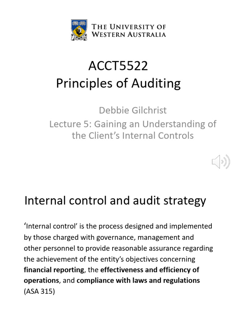 Understanding Client Internal Controls | PDF | Internal Control | Audit