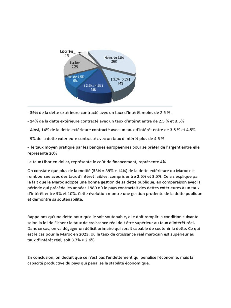 Gestion de la dette extérieure du Maroc | PDF | Dette publique | Dettes