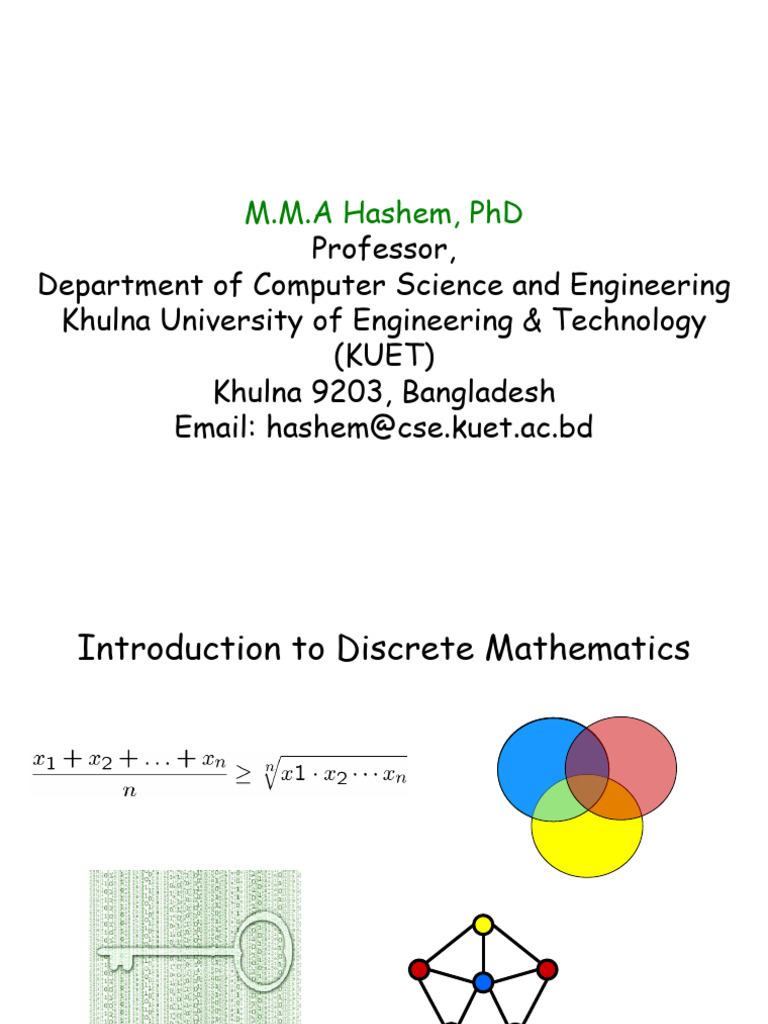 Discrete Intro | PDF | Mathematical Proof | Discrete Mathematics