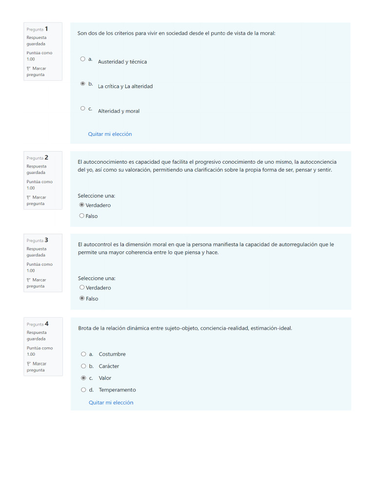 Cuestionario Modulo 1 1ra Parte | PDF