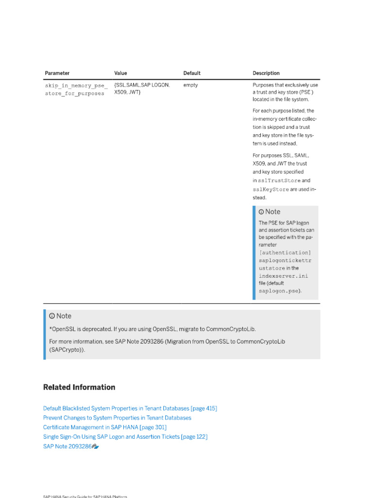 Security Parameters | PDF