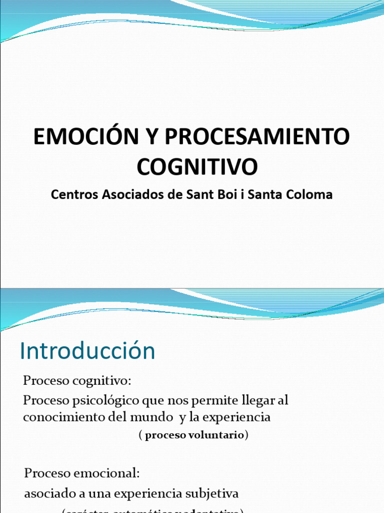 Emoción y Cognición: Procesos Interactivos | PDF | Las emociones ...