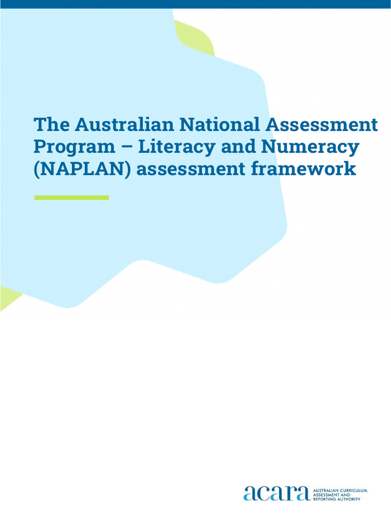 NAPLAN Assessment Framework Overview | PDF | Educational Assessment ...