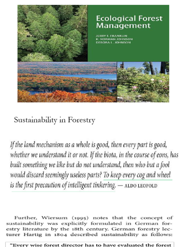 5-412 Ecological Forest Management | PDF