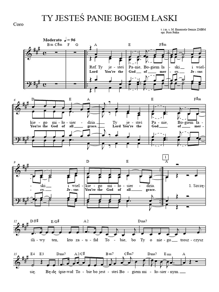 Ty Jeste Panie Bogiem - Coro | PDF