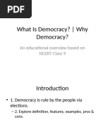 Democracy: Class 9 Chapter 1 Notes | PDF
