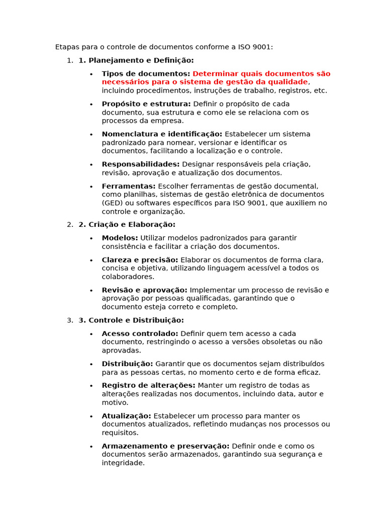Controle de Documentos na ISO 9001 | PDF | Informática