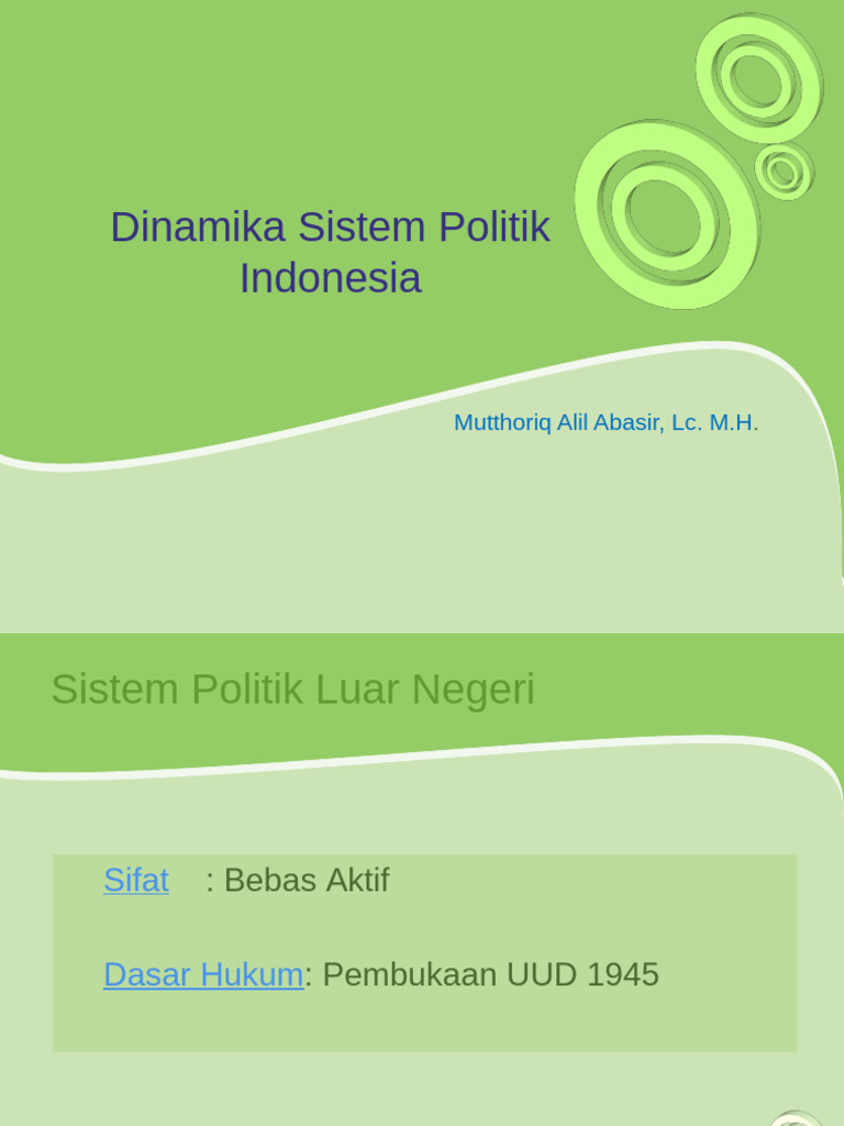 Dinamika Sistem Politik Indonesia | PDF