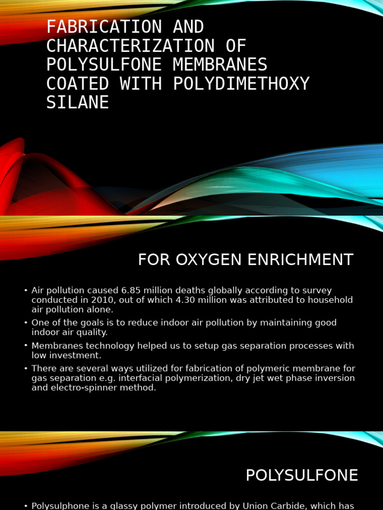 Polysulfone Membranes for O2 Enrichment | PDF | Cell Membrane | Gases
