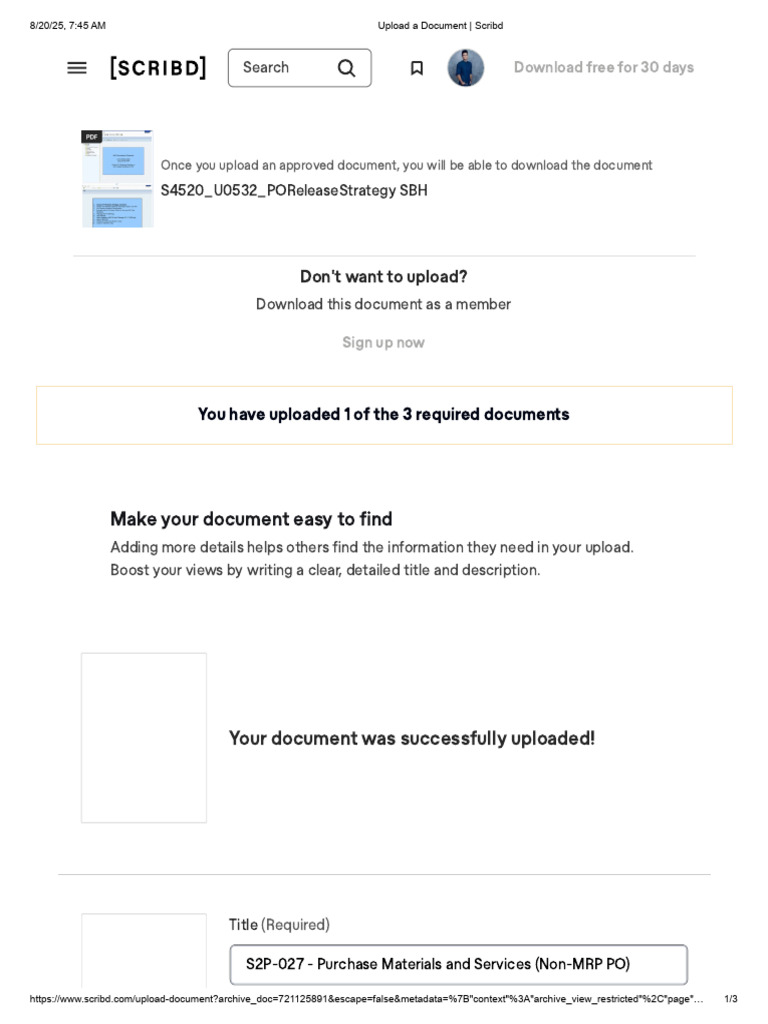 Upload A Document - Scribd | PDF | Scribd