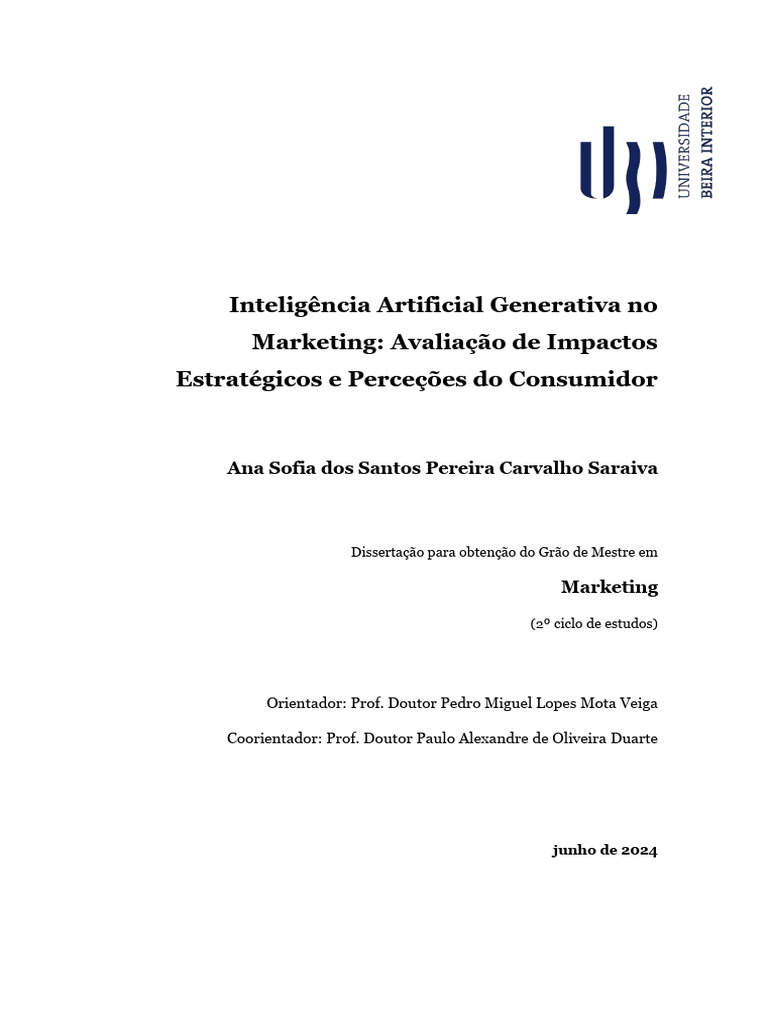 Impacto da IA Generativa no Marketing | PDF | Marketing | Inteligência ...