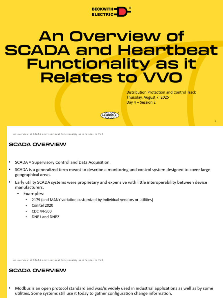 SCADA and DNP3 Protocols Overview | PDF | Electric Power Distribution ...