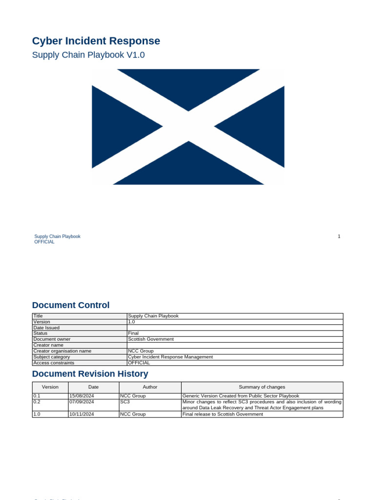 Cyber+Incident+Response+Toolkit+ +Supply+Chain+ +v1.0 | PDF ...