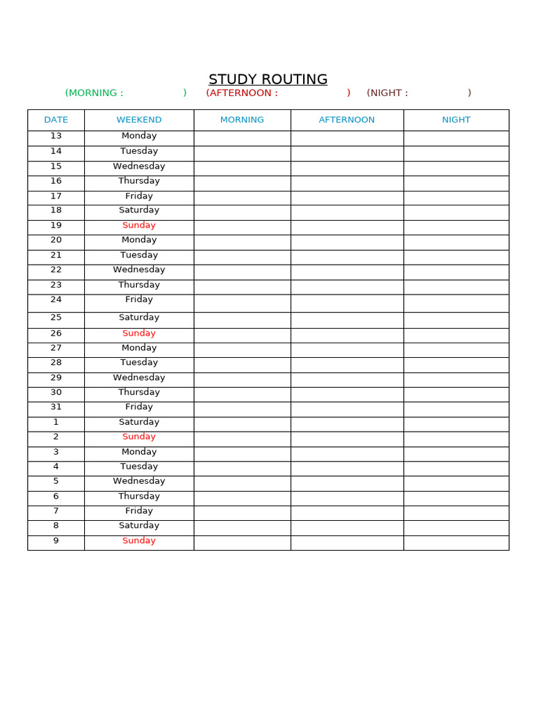 Study Routing | PDF