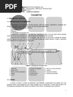 Leitura de Paquímetro em Polegadas | PDF | Metrologia