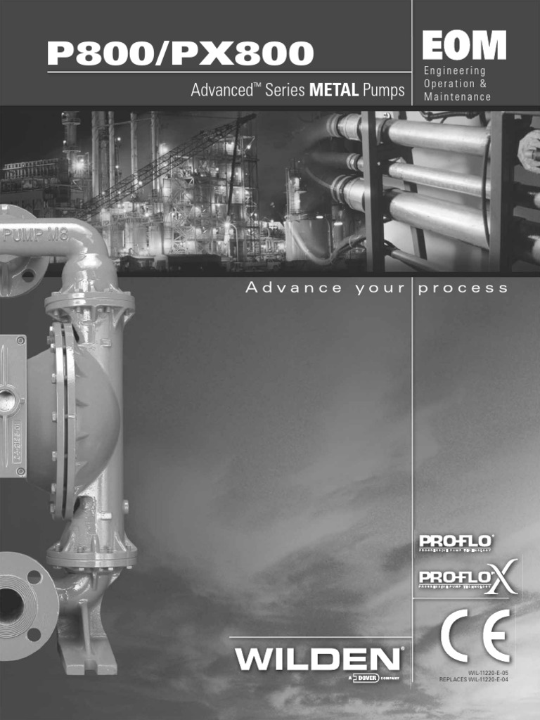 P800/PX800 Metal Pump Manual | PDF | Pump | Valve