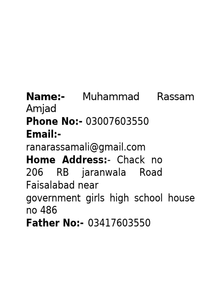 R Address Slip - New.1 | PDF