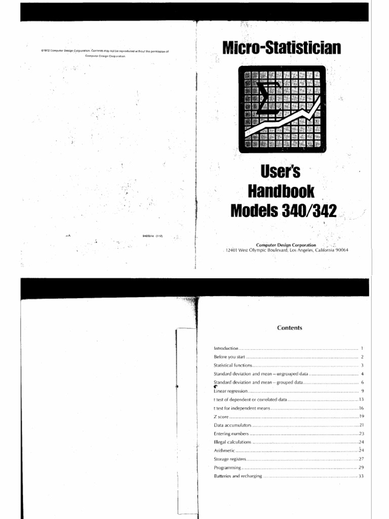 Compucorp 340 - 342 | PDF | Statistics | Student's T Test